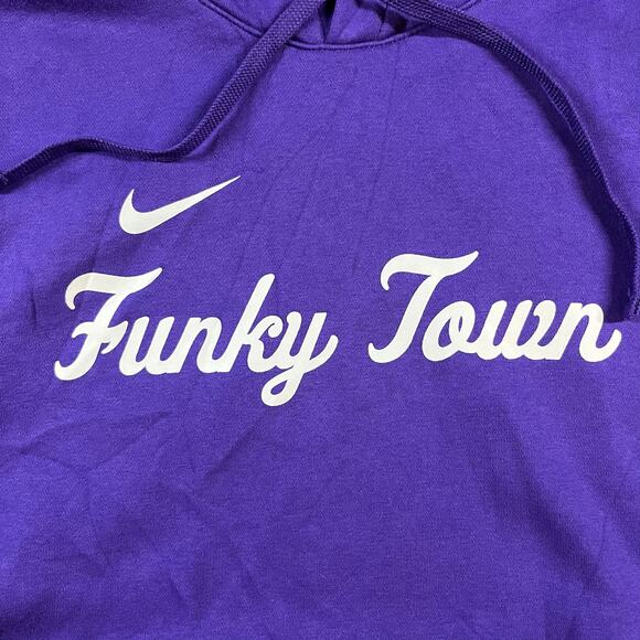 RARE 2022-23 TCU Football Nike Team Exclusive “Funky Town” DFW Big XII Hoodie - Picture 2 of 5